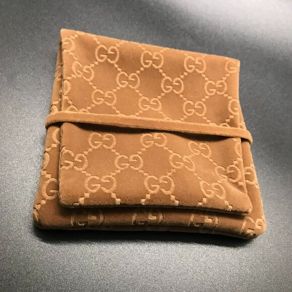 Gucci Gift Box with Gucci Logo Storage / Jewelry Pouch - 4.5 x 4.5 inch - Picture 5 of 15